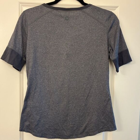 MARMOT Short Sleeve Knit Top Gray Women’s Size Small - Picture 2 of 5